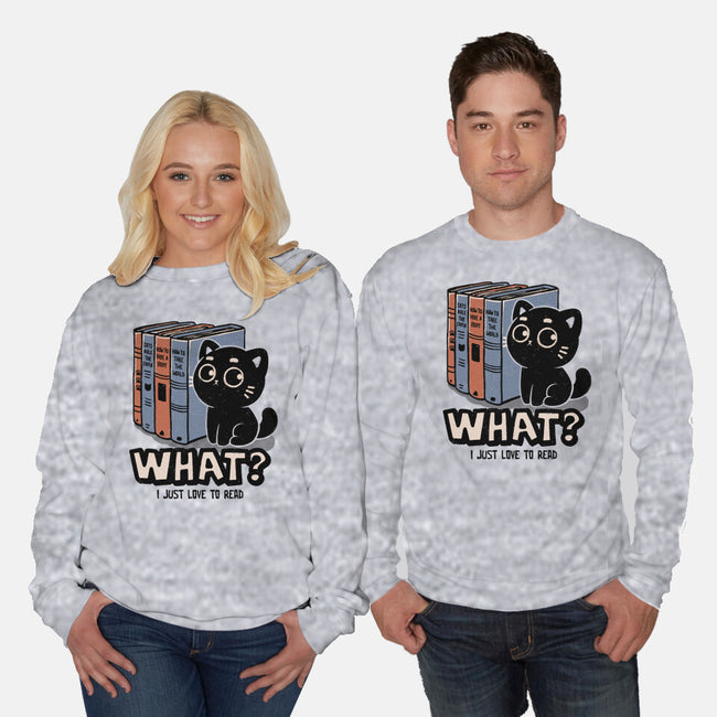 What I Just Love To Read-Unisex-Crew Neck-Sweatshirt-koalastudio