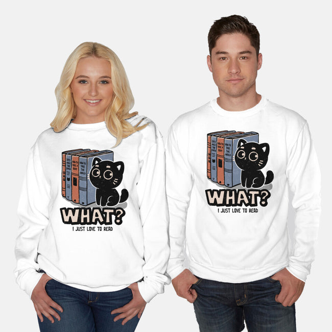 What I Just Love To Read-Unisex-Crew Neck-Sweatshirt-koalastudio