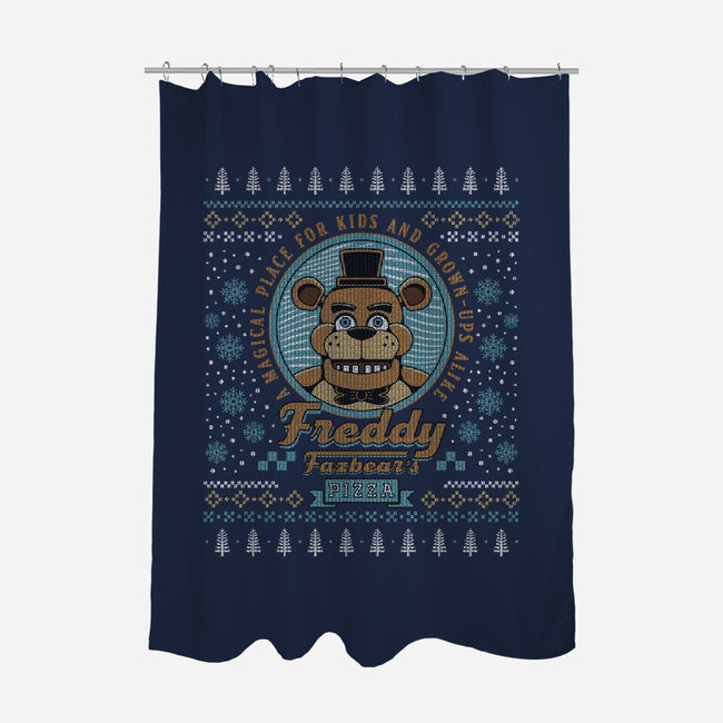 A Magical Place Ugly Sweater-None-Polyester-Shower Curtain-LAGELANTEE