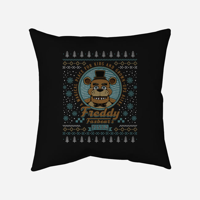 A Magical Place Ugly Sweater-None-Removable Cover w Insert-Throw Pillow-LAGELANTEE