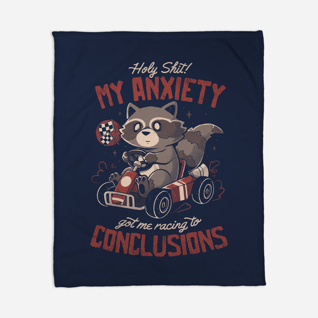 Racing To Conclusions-None-Fleece-Blanket-eduely