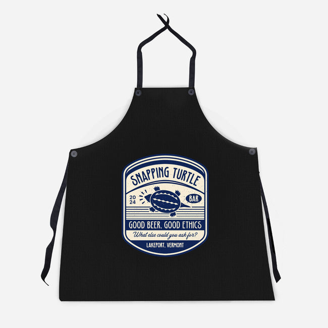 Snapping Turtle Emblem-Unisex-Kitchen-Apron-LAGELANTEE