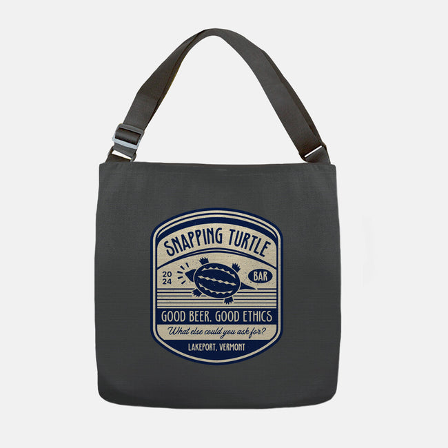 Snapping Turtle Emblem-None-Adjustable Tote-Bag-LAGELANTEE