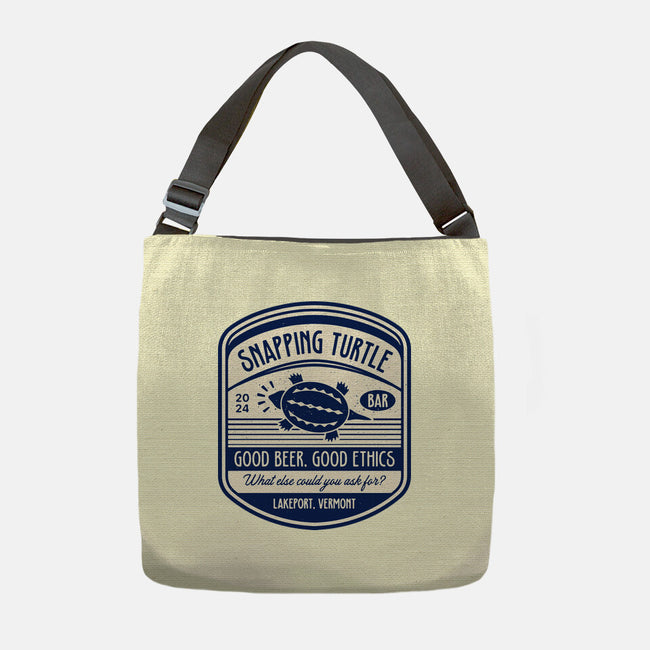 Snapping Turtle Emblem-None-Adjustable Tote-Bag-LAGELANTEE