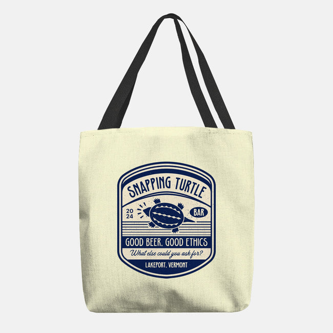 Snapping Turtle Emblem-None-Basic Tote-Bag-LAGELANTEE