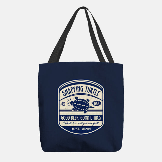 Snapping Turtle Emblem-None-Basic Tote-Bag-LAGELANTEE