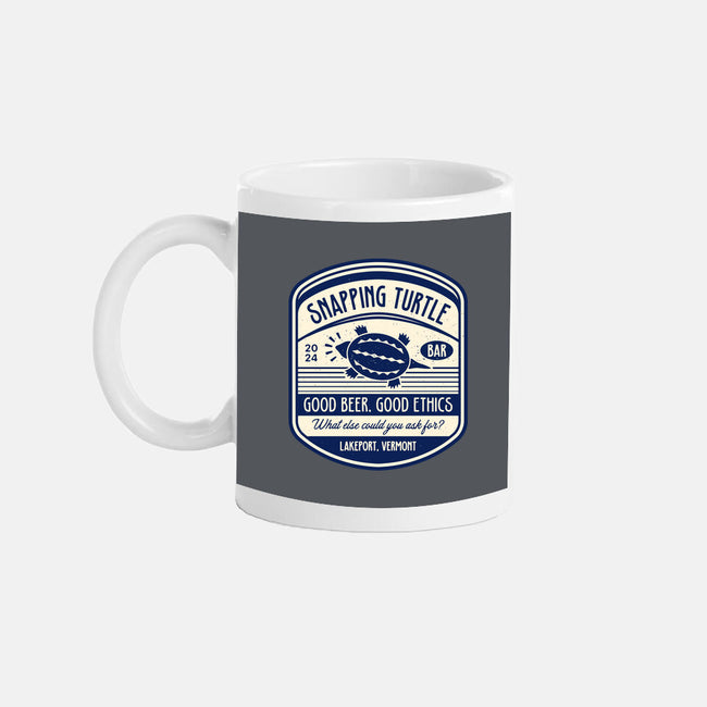 Snapping Turtle Emblem-None-Mug-Drinkware-LAGELANTEE