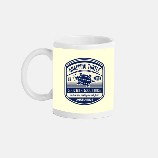 Snapping Turtle Emblem-None-Mug-Drinkware-LAGELANTEE