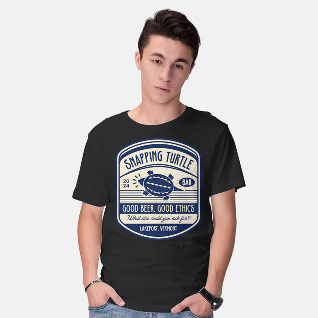 Snapping Turtle Emblem-Mens-Basic-Tee-LAGELANTEE