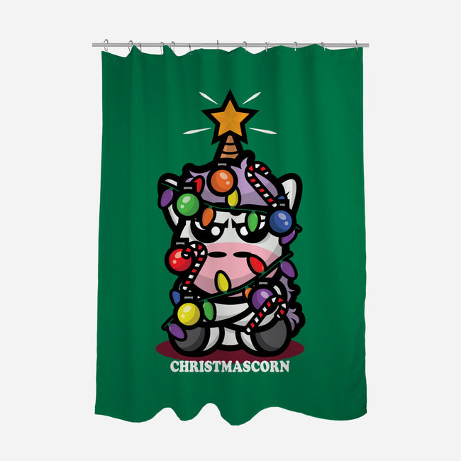 Christmascorn-None-Polyester-Shower Curtain-jrberger