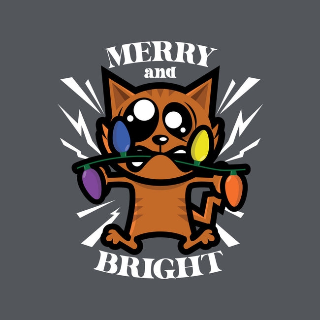 Merry And Bright Cat-Womens-Fitted-Tee-jrberger