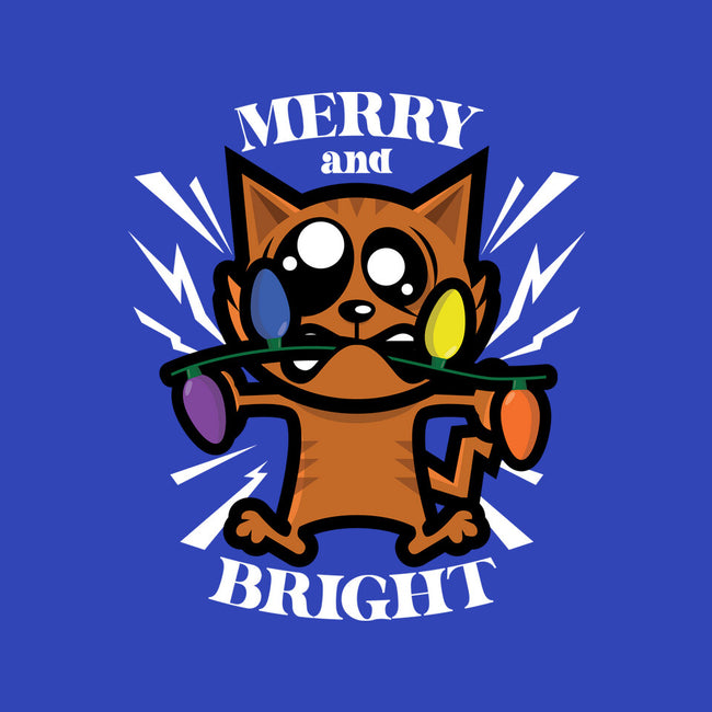 Merry And Bright Cat-Womens-Fitted-Tee-jrberger