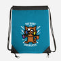 Merry And Bright Cat-None-Drawstring-Bag-jrberger