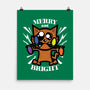 Merry And Bright Cat-None-Matte-Poster-jrberger