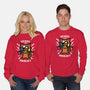 Merry And Bright Cat-Unisex-Crew Neck-Sweatshirt-jrberger