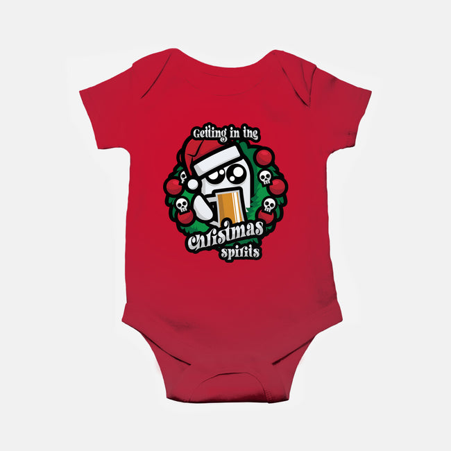 Getting In The Christmas Spirits-Baby-Basic-Onesie-jrberger