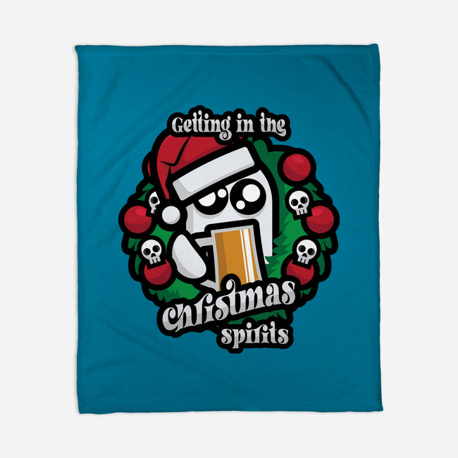 Getting In The Christmas Spirits-None-Fleece-Blanket-jrberger