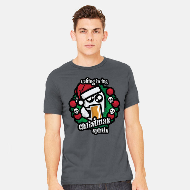 Getting In The Christmas Spirits-Mens-Heavyweight-Tee-jrberger