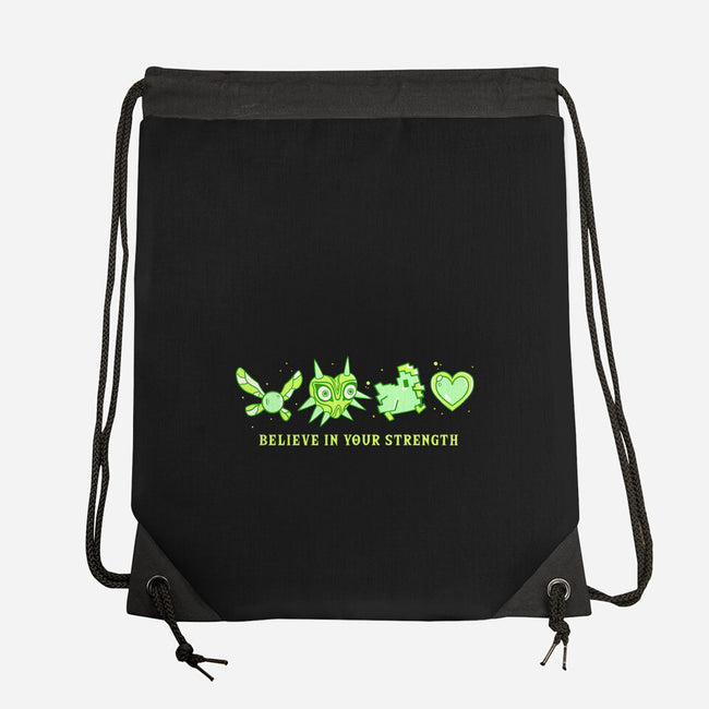 Believe In Your Strength-None-Drawstring-Bag-yumie