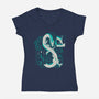 Dragon Year-Womens-V-Neck-Tee-yumie