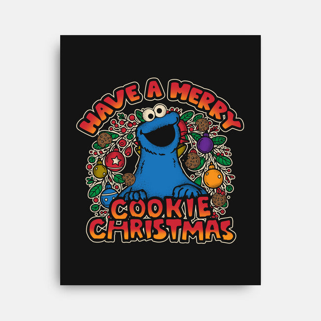 Merry Cookie Christmas-None-Stretched-Canvas-turborat14