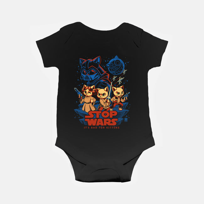 Wars Are Bad For Kittens-Baby-Basic-Onesie-worlddominationforcats