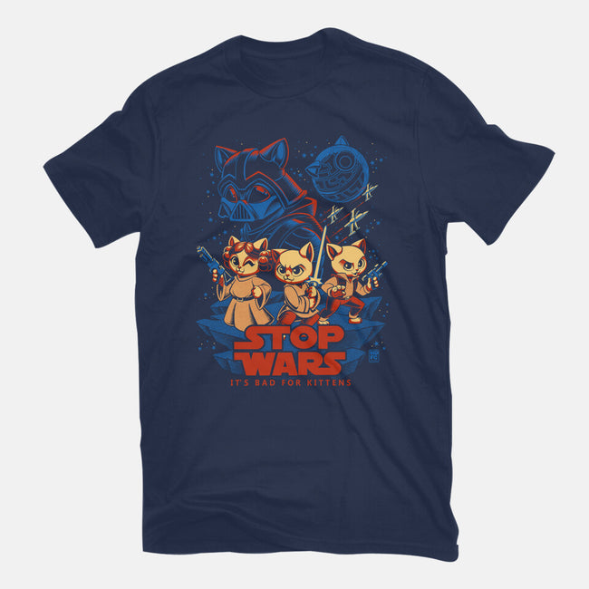 Wars Are Bad For Kittens-Unisex-Basic-Tee-worlddominationforcats