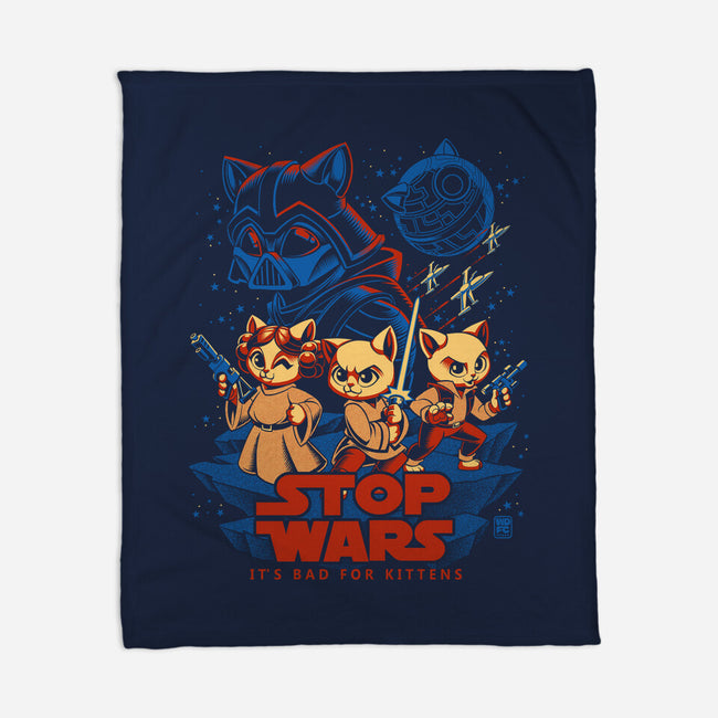 Wars Are Bad For Kittens-None-Fleece-Blanket-worlddominationforcats