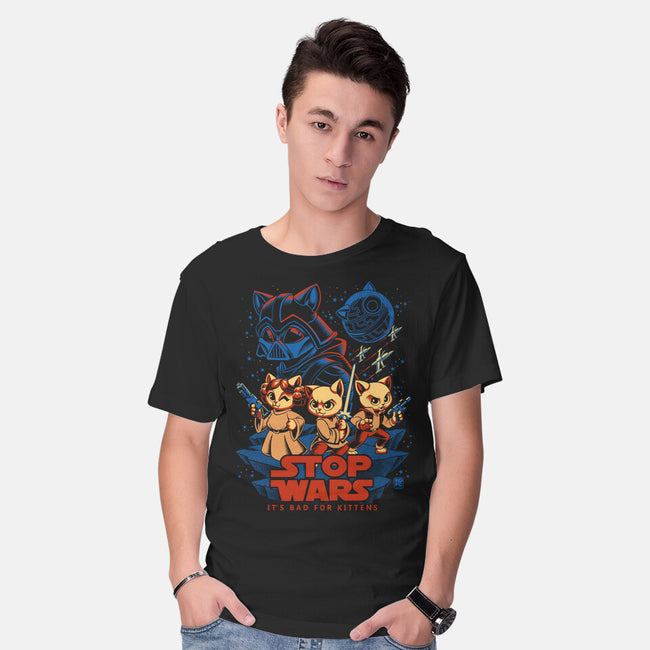 Wars Are Bad For Kittens-Mens-Basic-Tee-worlddominationforcats