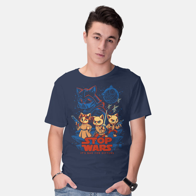 Wars Are Bad For Kittens-Mens-Basic-Tee-worlddominationforcats