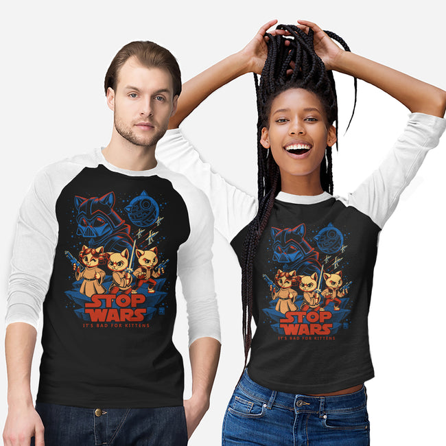 Wars Are Bad For Kittens-Unisex-Baseball-Tee-worlddominationforcats