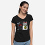 My Neighbor Yokai-Womens-V-Neck-Tee-Andriu