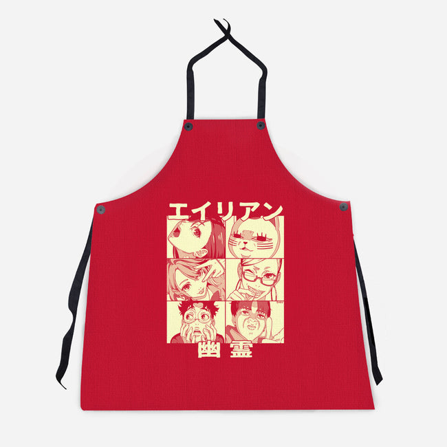 Aliens Ghosts-Unisex-Kitchen-Apron-Andriu