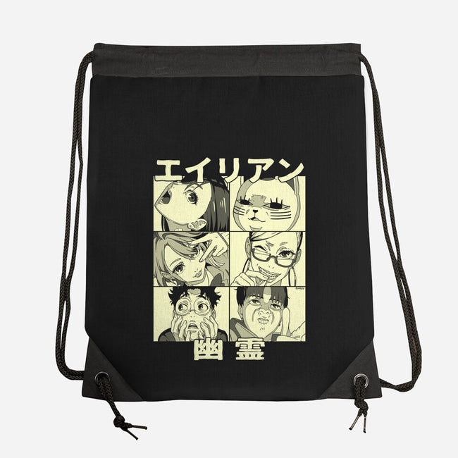 Aliens Ghosts-None-Drawstring-Bag-Andriu