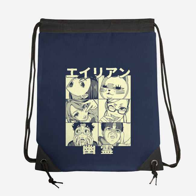 Aliens Ghosts-None-Drawstring-Bag-Andriu