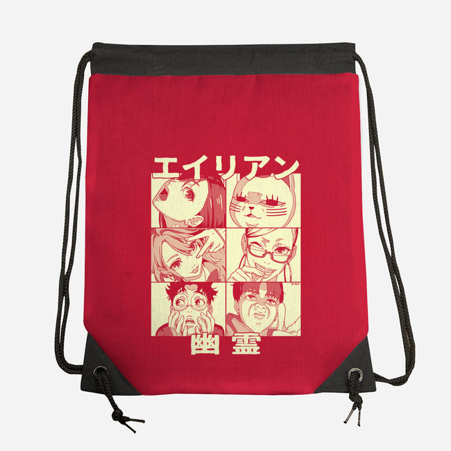 Aliens Ghosts-None-Drawstring-Bag-Andriu