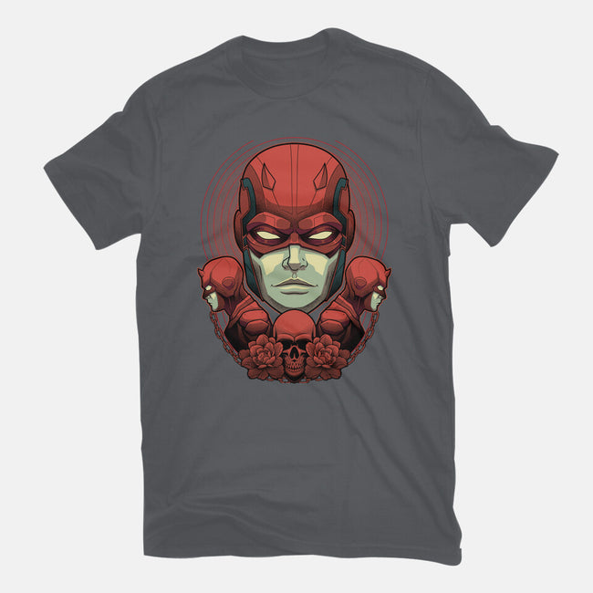 Crimson Devil-Unisex-Basic-Tee-Astrobot Invention