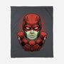 Crimson Devil-None-Fleece-Blanket-Astrobot Invention