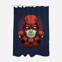 Crimson Devil-None-Polyester-Shower Curtain-Astrobot Invention