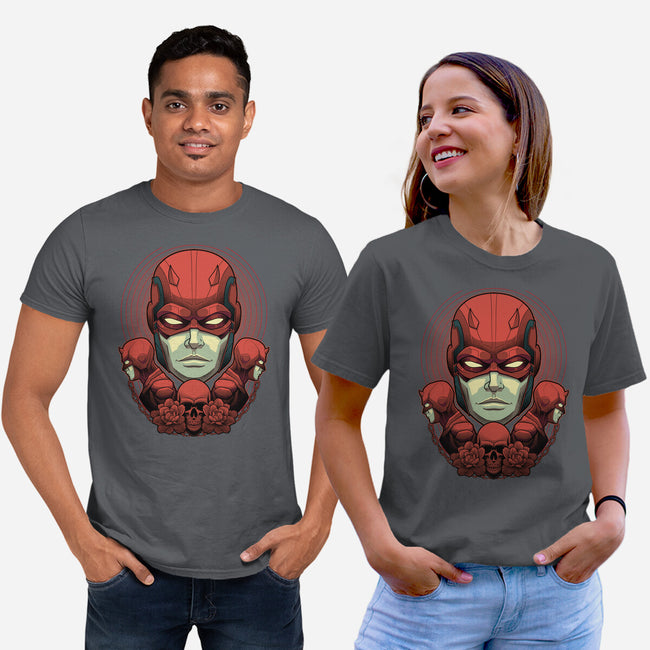 Crimson Devil-Unisex-Basic-Tee-Astrobot Invention