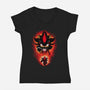 Shadow Of Chaos-Womens-V-Neck-Tee-rmatix