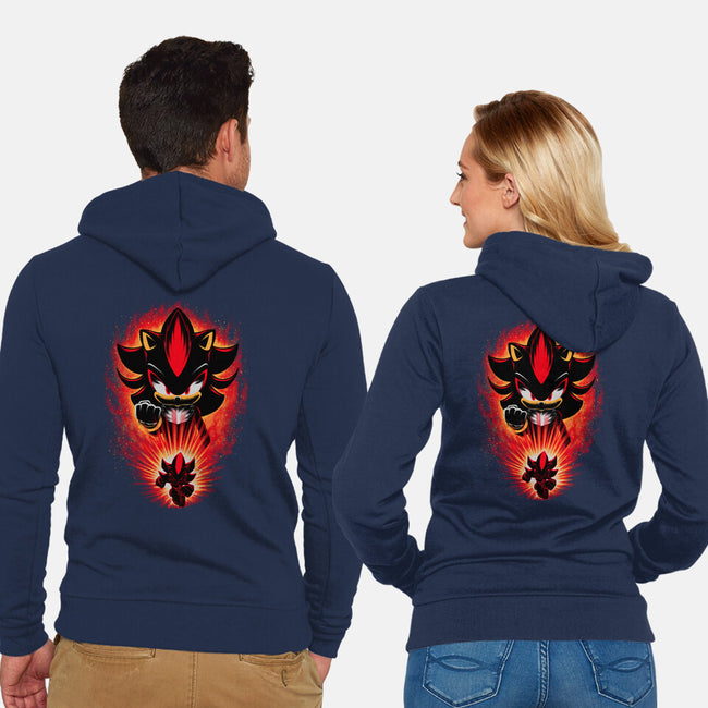 Shadow Of Chaos-Unisex-Zip-Up-Sweatshirt-rmatix