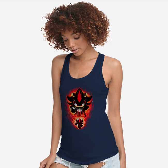 Shadow Of Chaos-Womens-Racerback-Tank-rmatix