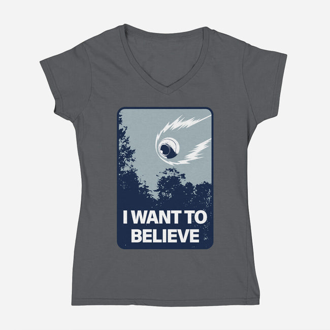 I Believe It-Womens-V-Neck-Tee-se7te