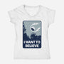 I Believe It-Womens-V-Neck-Tee-se7te