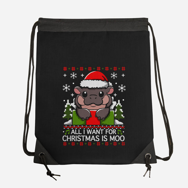All I want For Christmas Is Moo-None-Drawstring-Bag-Vallina84