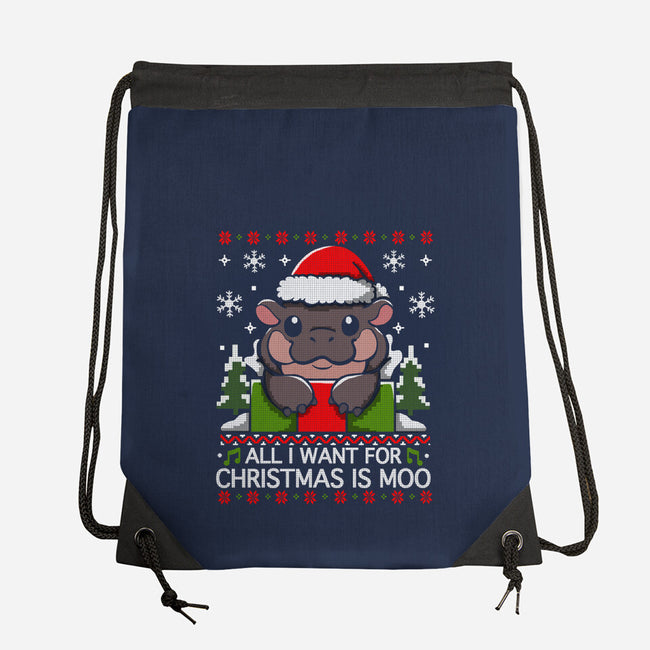 All I want For Christmas Is Moo-None-Drawstring-Bag-Vallina84