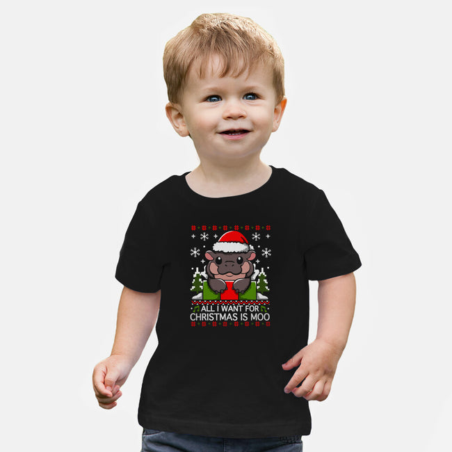 All I want For Christmas Is Moo-Baby-Basic-Tee-Vallina84