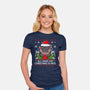 All I want For Christmas Is Moo-Womens-Fitted-Tee-Vallina84