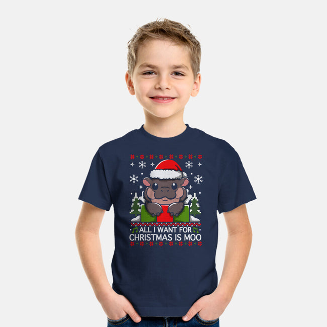 All I want For Christmas Is Moo-Youth-Basic-Tee-Vallina84